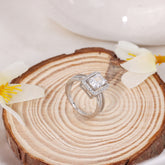 Silver 925 Double Layer White Sapphire Ring